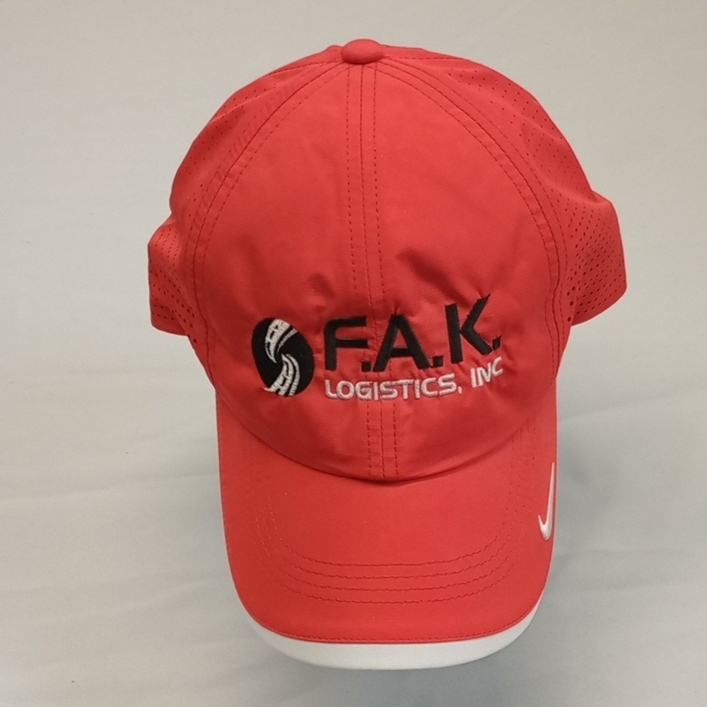 Adult Nike Dri-Fit Red and White Perforated Golf Cap OS with Tag